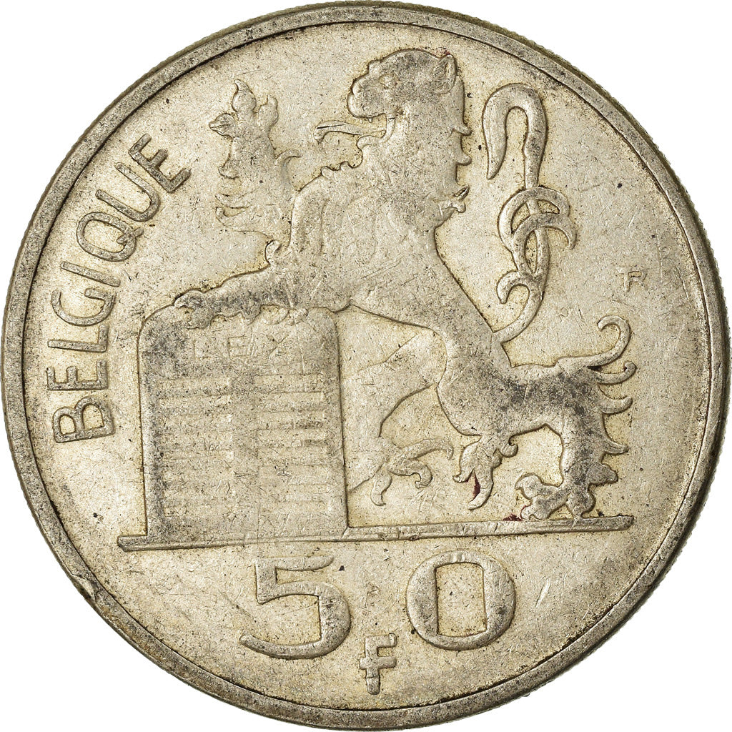 Coin, Belgium, 50 Francs, 50 Frank, 1949, VF(20-25), Silver, KM:136.1