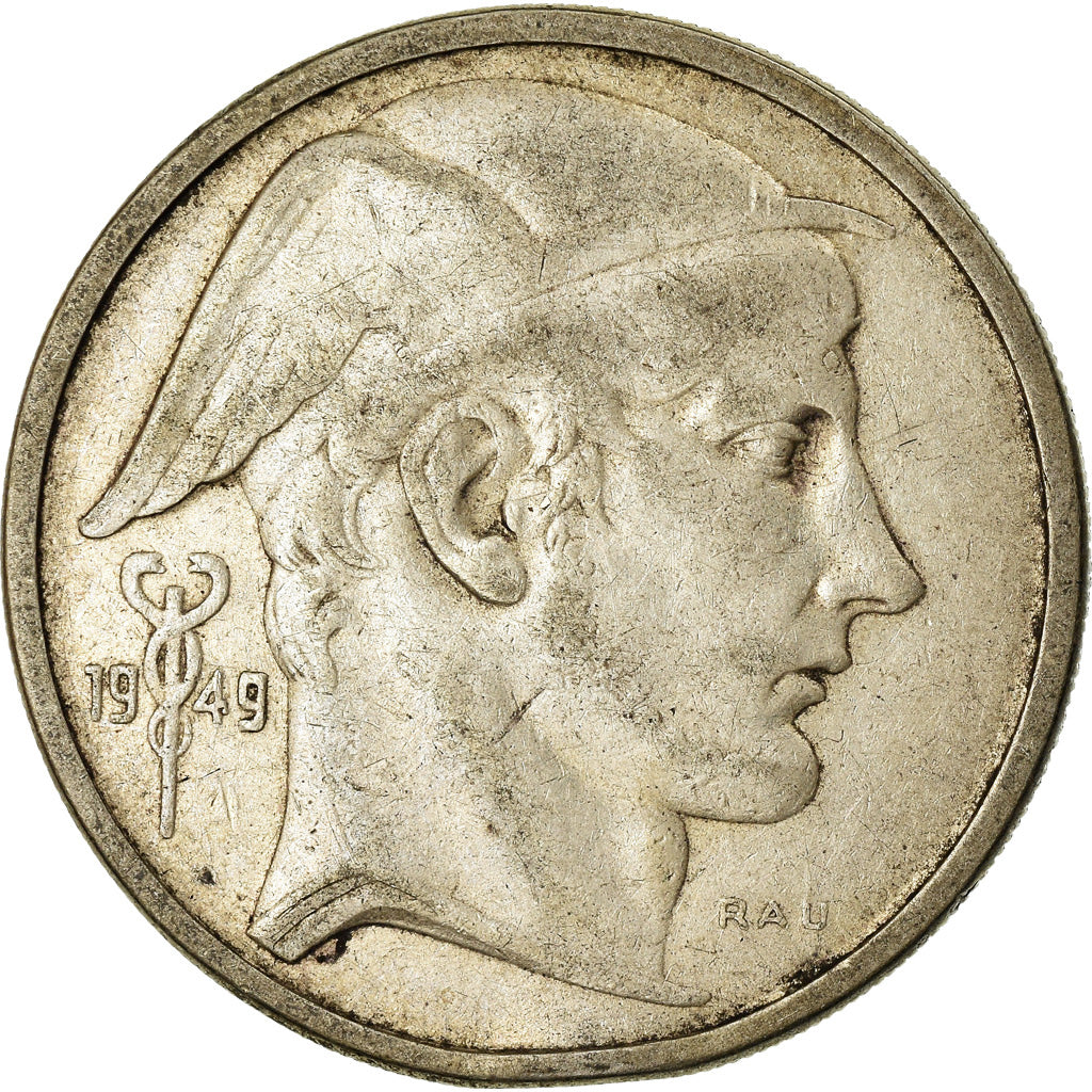 Coin, Belgium, 50 Francs, 50 Frank, 1949, VF(30-35), Silver, KM:136.1