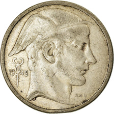 Munten, België, 50 Francs, 50 Frank, 1949, FR+, Zilver, KM:136.1