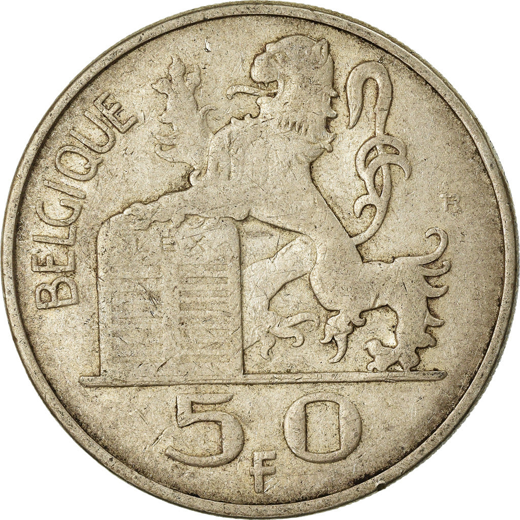 Coin, Belgium, 50 Francs, 50 Frank, 1949, VF(30-35), Silver, KM:136.1