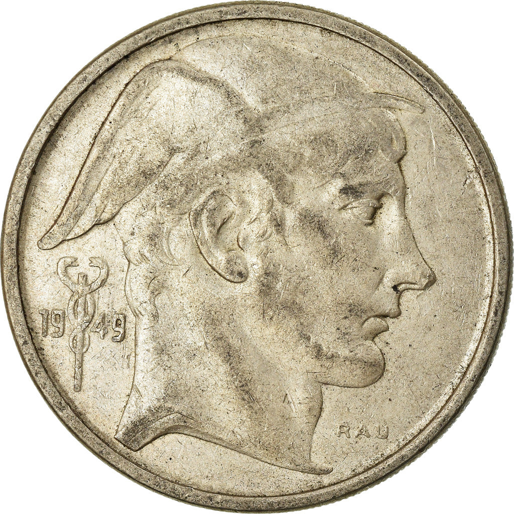 Coin, Belgium, 50 Francs, 50 Frank, 1949, VF(30-35), Silver, KM:136.1