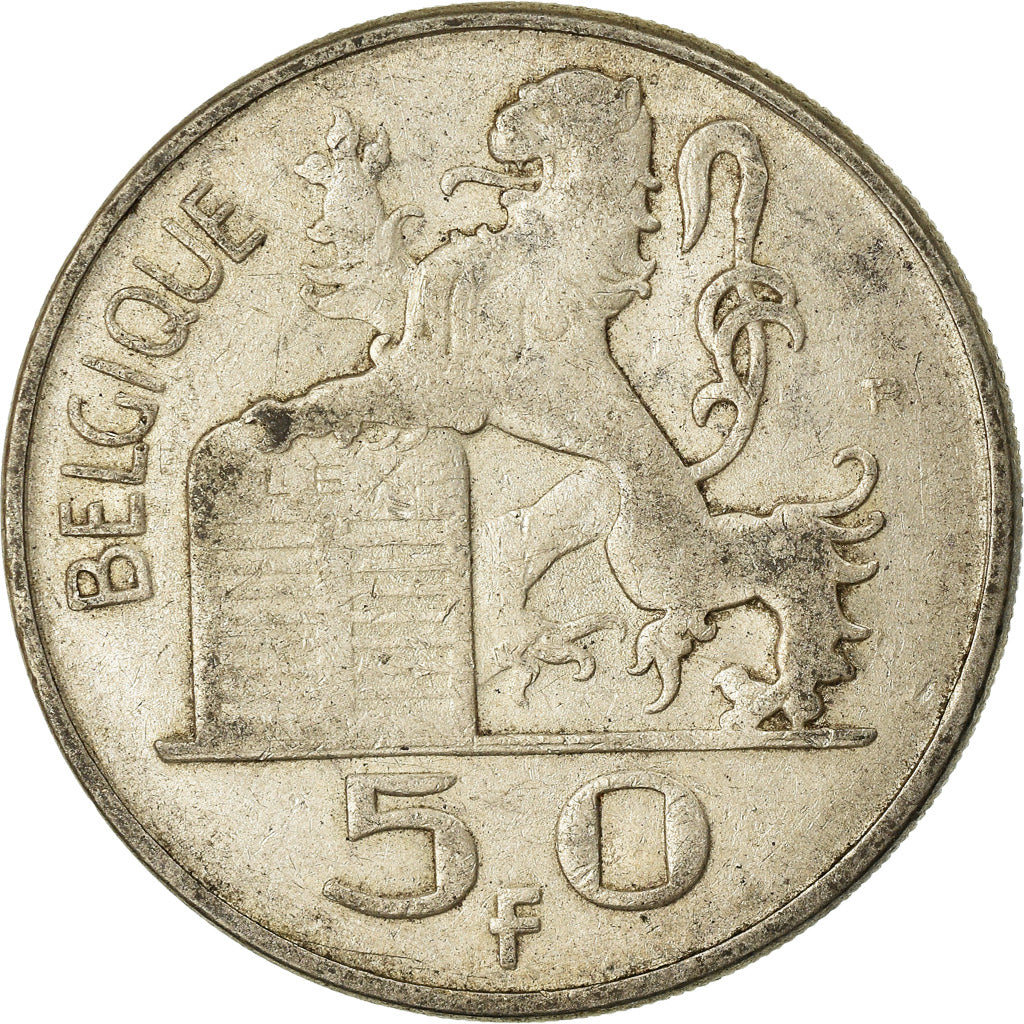 Coin, Belgium, 50 Francs, 50 Frank, 1949, VF(30-35), Silver, KM:136.1