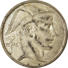 Coin, Belgium, 50 Francs, 50 Frank, 1949, VF(30-35), Silver, KM:136.1