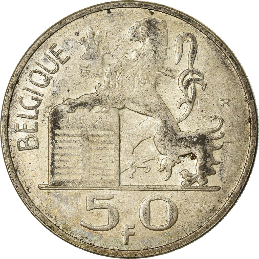 Coin, Belgium, 50 Francs, 50 Frank, 1949, VF(30-35), Silver, KM:136.1