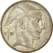 Munten, België, 50 Francs, 50 Frank, 1950, FR+, Zilver, KM:137