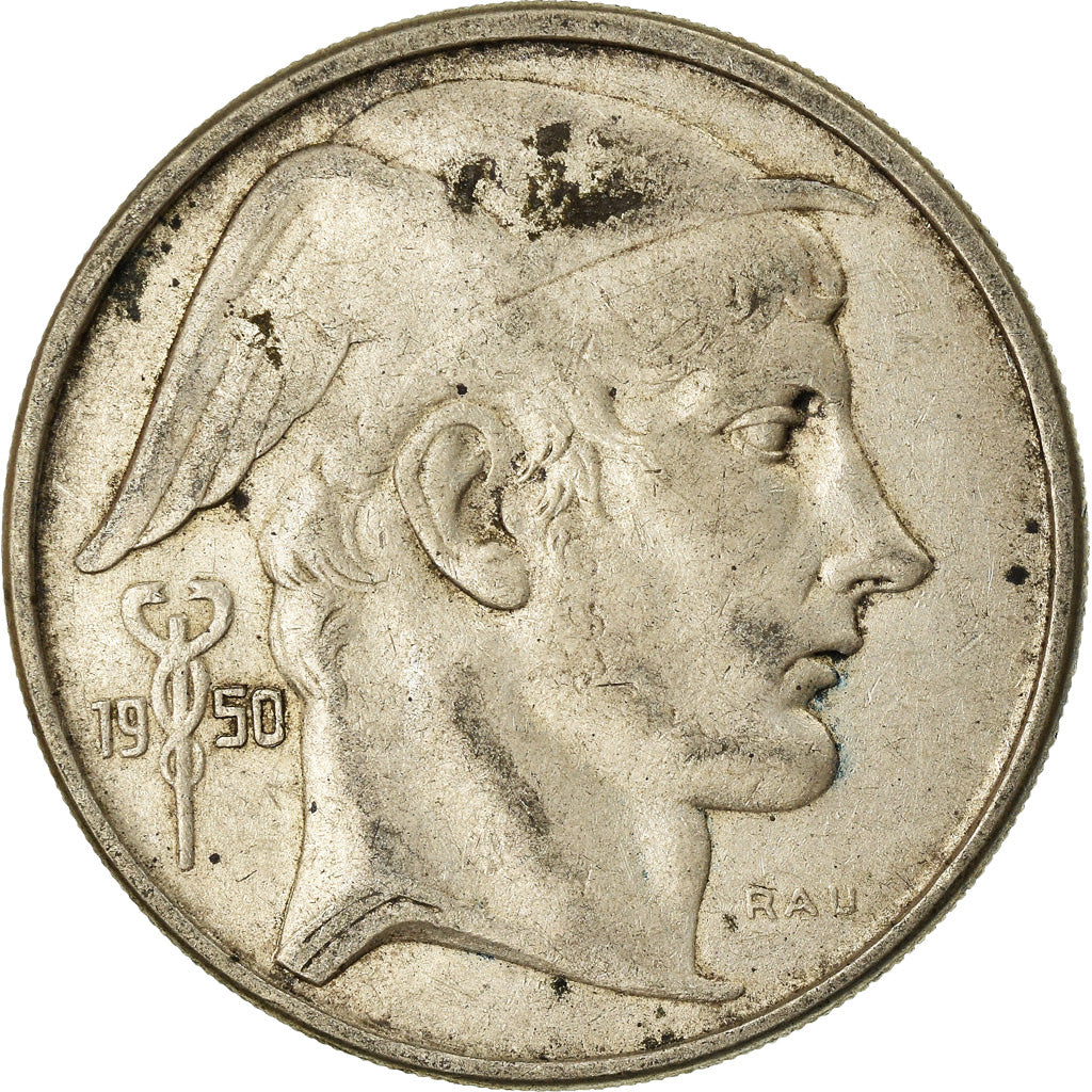Coin, Belgium, 50 Francs, 50 Frank, 1950, VF(30-35), Silver, KM:137