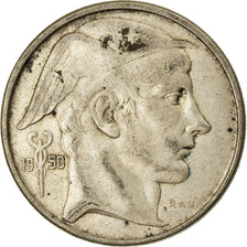 Moeda, Bélgica, 50 Francs, 50 Frank, 1950, VF(30-35), Prata, KM:137