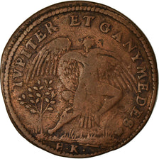 France, Jeton, Charles IX, Jupiter, Ganymède & Minerve, Nuremberg, TB+, Cuivre