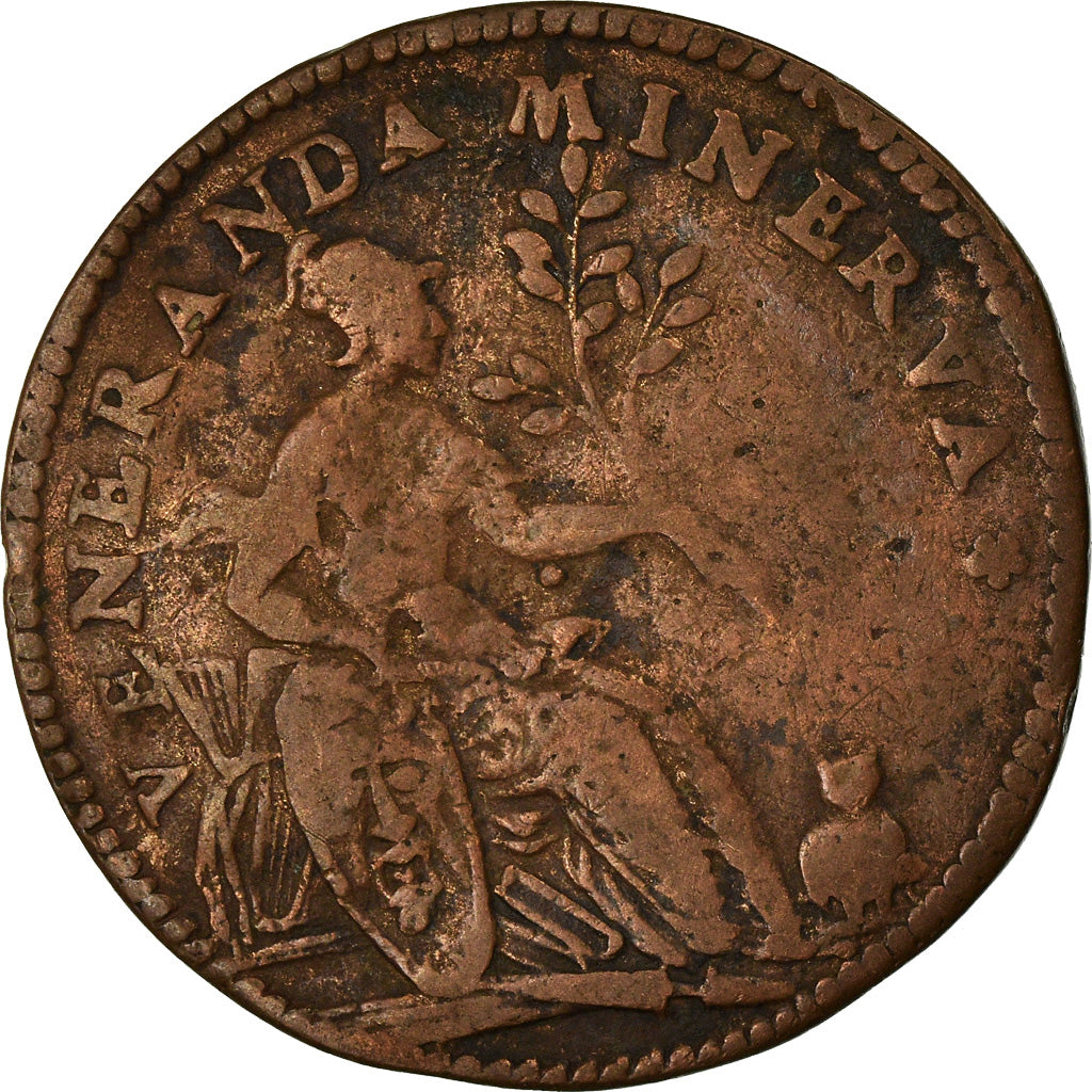 France, Jeton, Charles IX, Jupiter, Ganymède & Minerve, Nuremberg, TB+, Cuivre