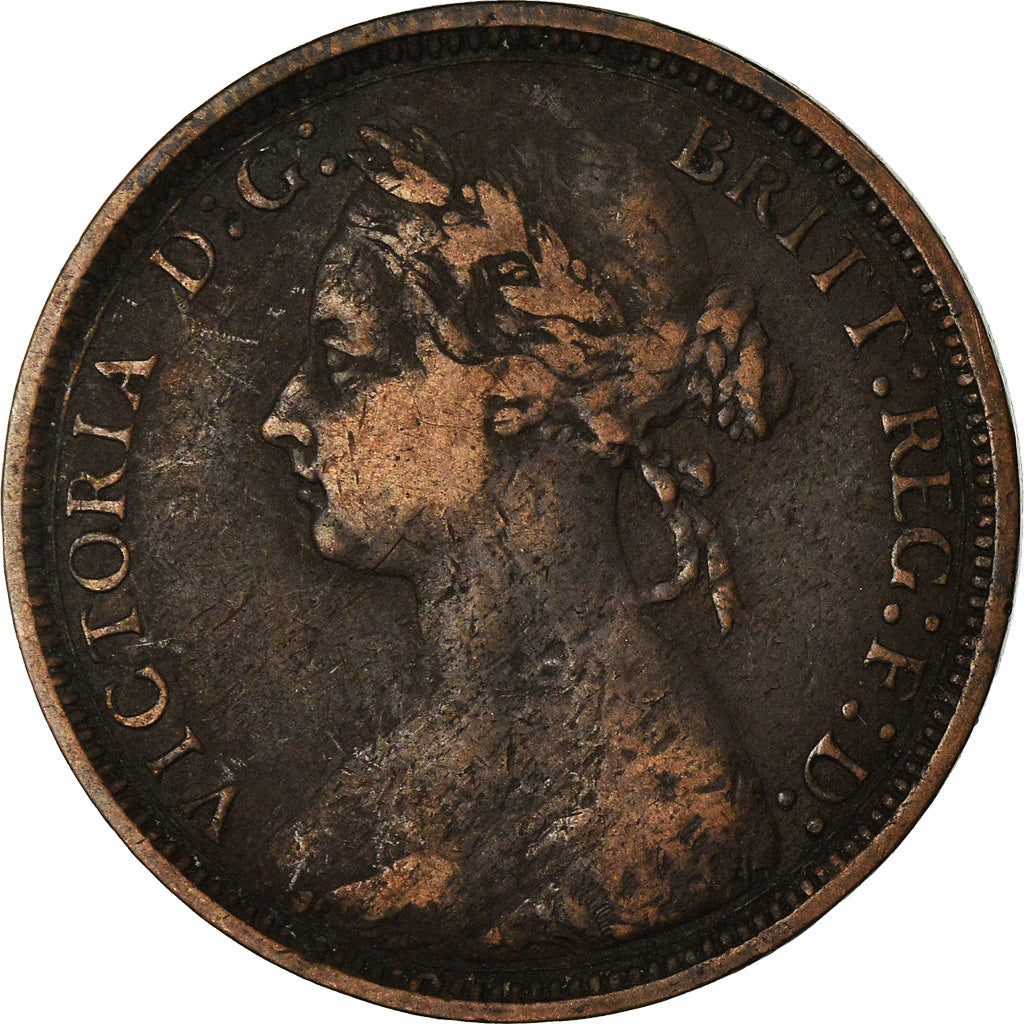 Monnaie, Grande-Bretagne, Victoria, 1/2 Penny, 1881, TB, Bronze, KM:754