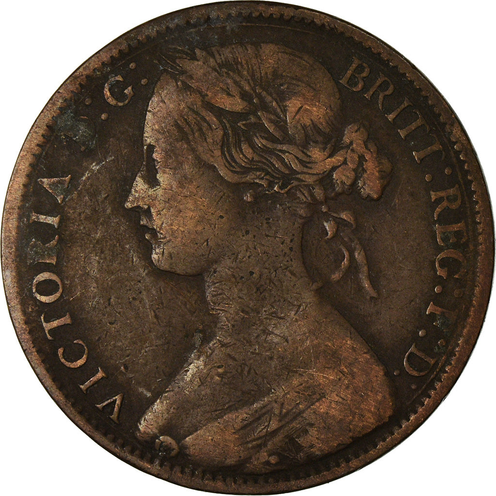 Coin, Great Britain, Victoria, Penny, 1861, VF(20-25), Bronze, KM:749.2