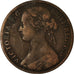 Coin, Great Britain, Victoria, Penny, 1861, VF(20-25), Bronze, KM:749.2