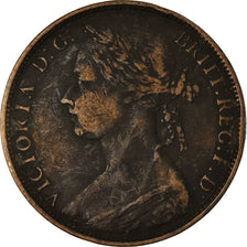 Coin, Great Britain, Victoria, Penny, 1881, VF(20-25), Bronze, KM:755
