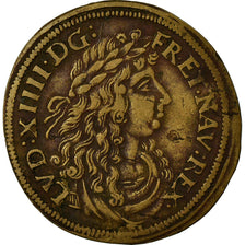 France, Token, Louis XIV, Jeton de Nuremberg, EF(40-45), Brass
