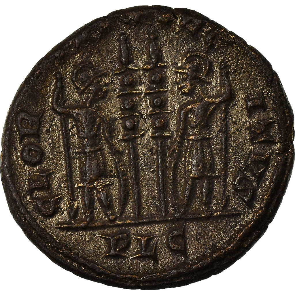 Moneta, Constantine I, Nummus, 330-331, Lyon, SPL-, Rame, RIC:236