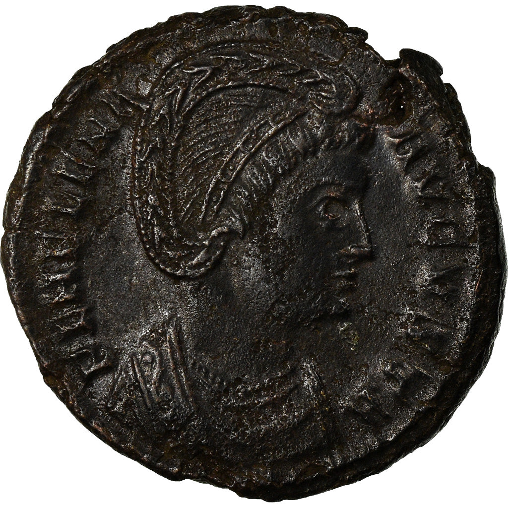 Coin, Helena, Nummus, 327-328, Trier, AU(50-53), Copper, RIC:508
