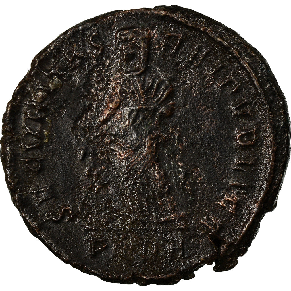 Coin, Helena, Nummus, 327-328, Trier, AU(50-53), Copper, RIC:508
