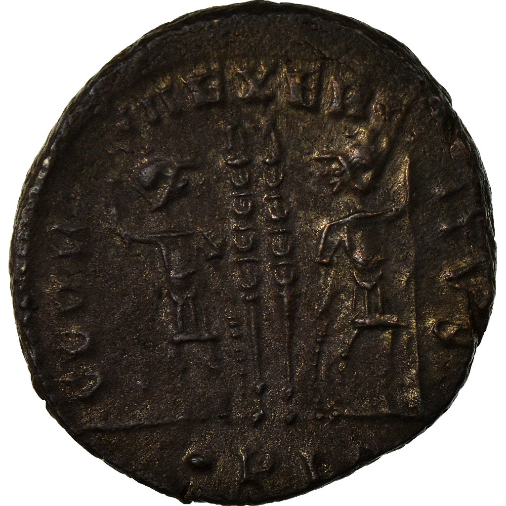 Coin, Constantine II, Nummus, Lyon, AU(55-58), Copper