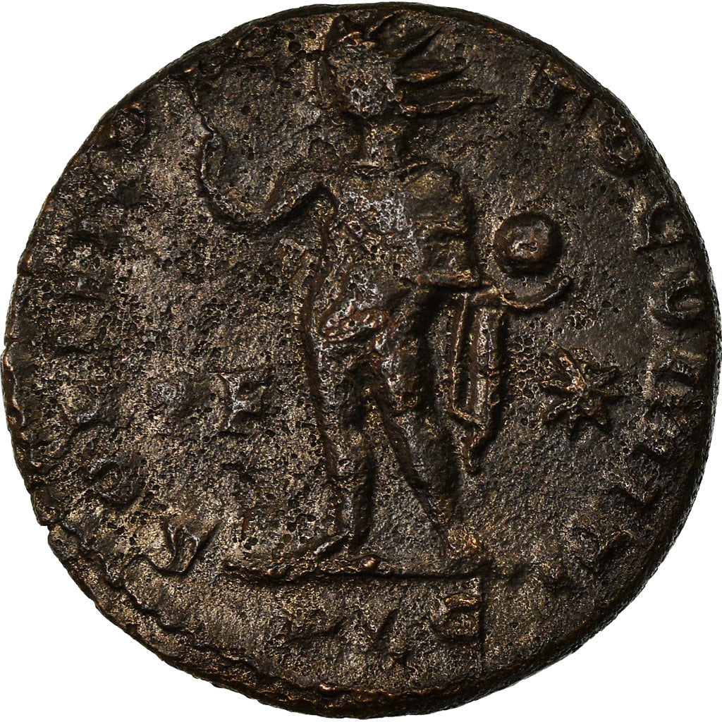 Moneda, Constantine I, Nummus, Lyon, MBC, Cobre