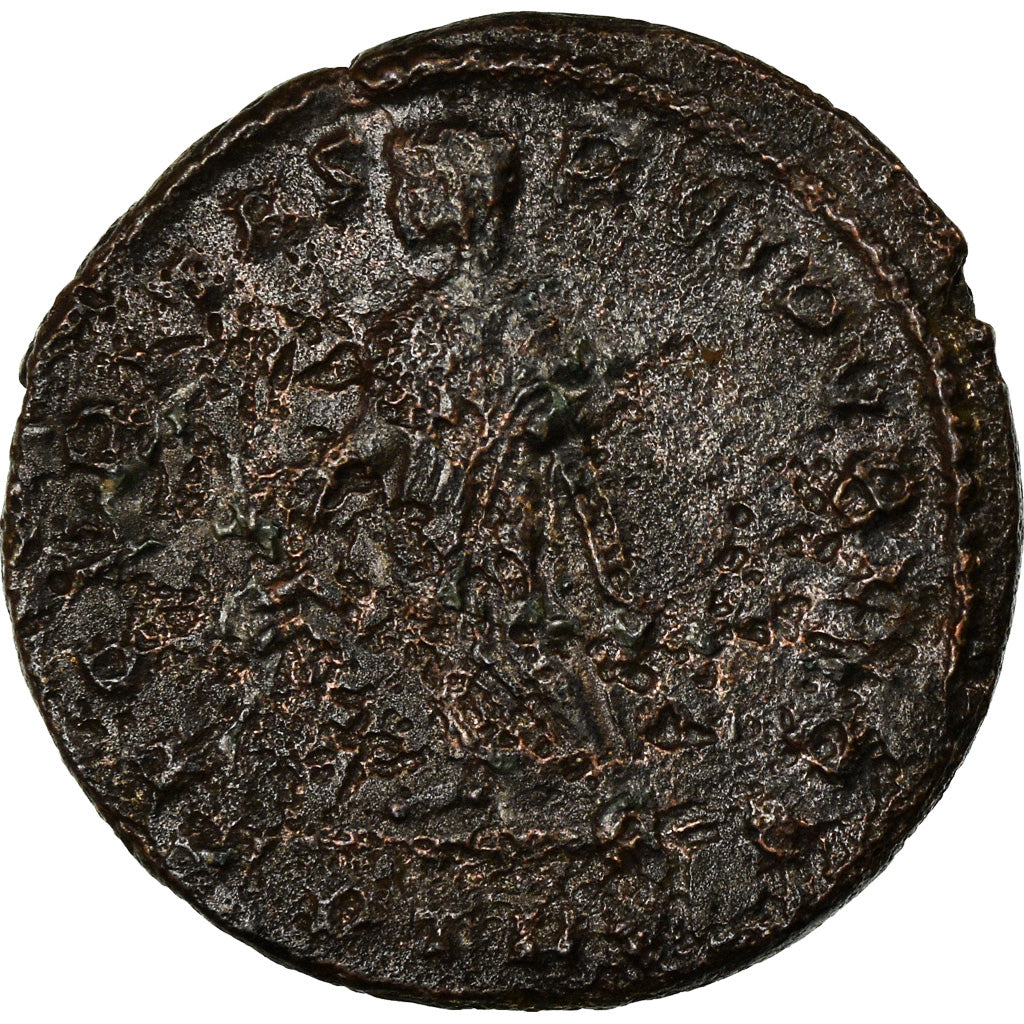 Coin, Helena, Nummus, 327-328, Trier, AU(50-53), Copper, RIC:508