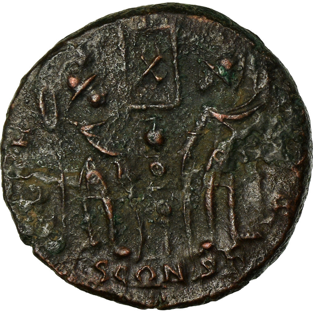 Coin, Constans, Nummus, 337, Arles, Rare, AU(50-53), Copper, RIC:6.