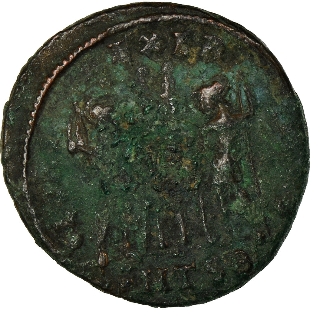 Moneda, Constantine II, Nummus, Thessalonica, BC+, Cobre