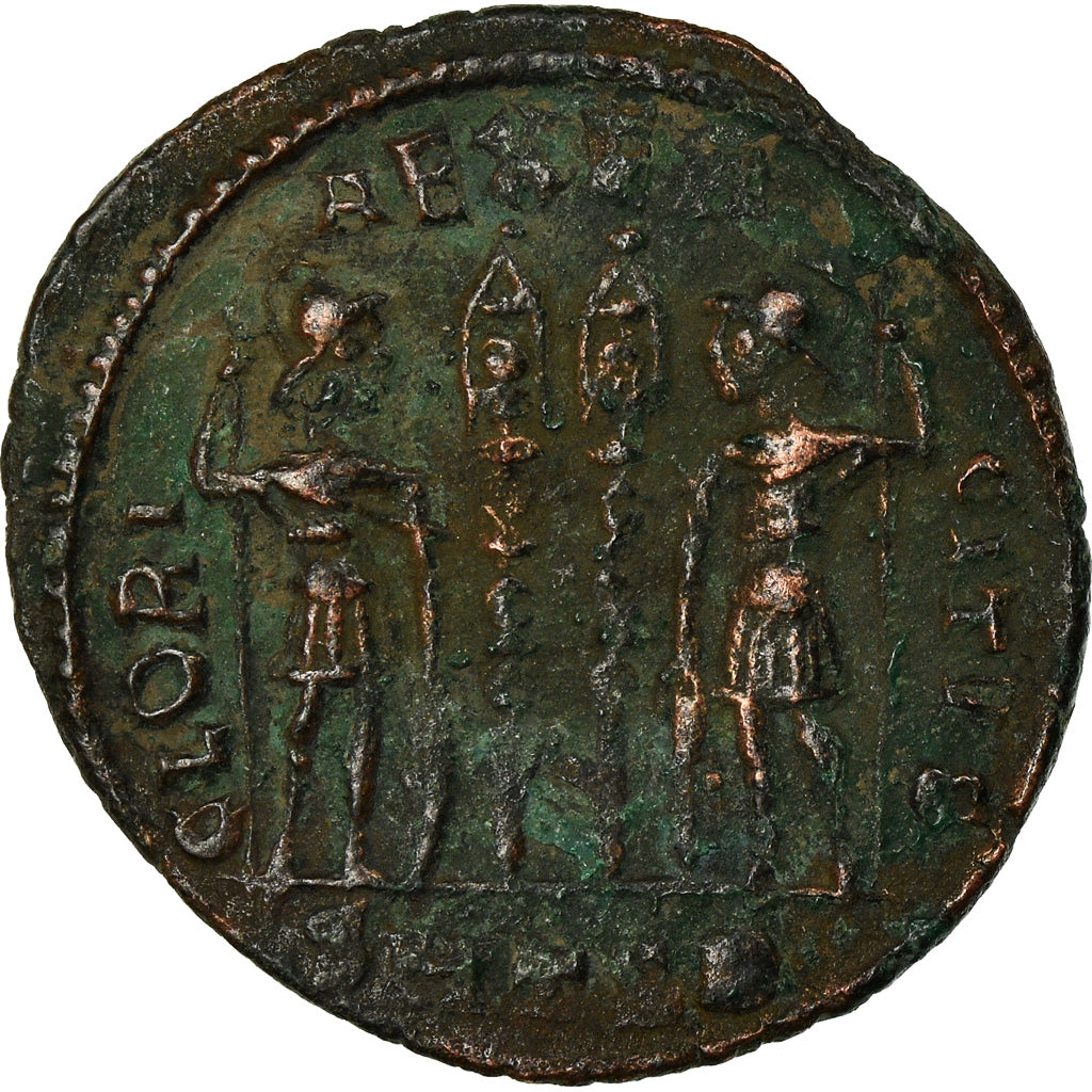 Moneta, Constantine II, Nummus, Thessalonica, VF(30-35), Miedź