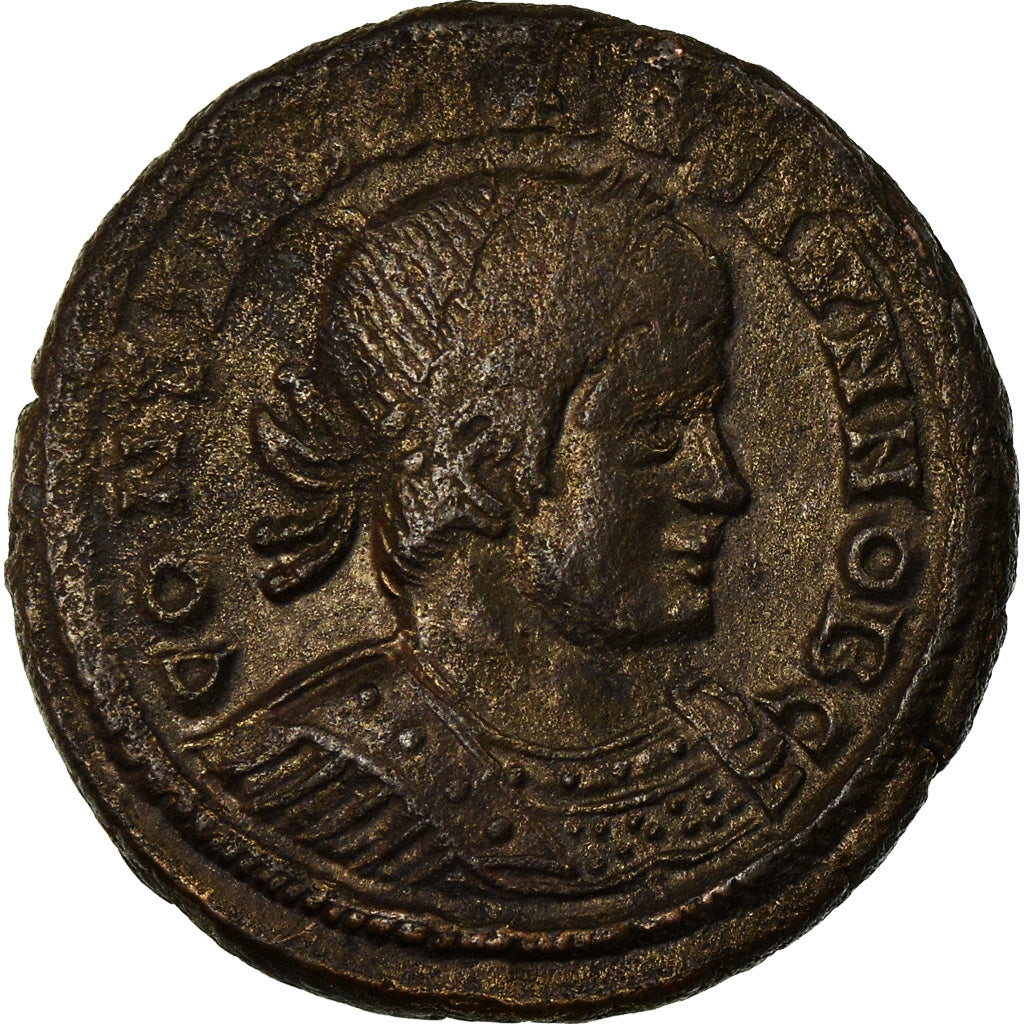 Coin, Constantine II, Nummus, Lyon, AU(50-53), Copper