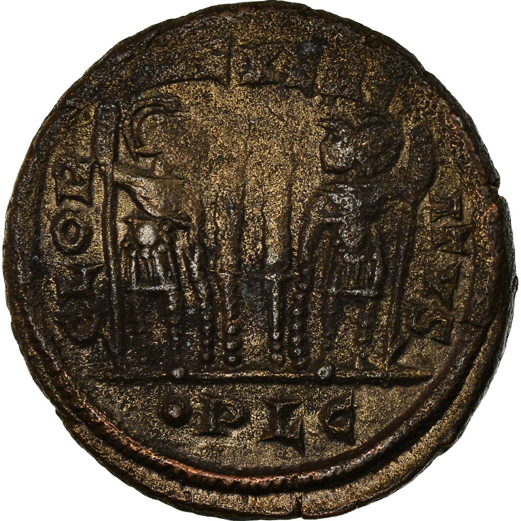 Coin, Constantine II, Nummus, Lyon, AU(50-53), Copper