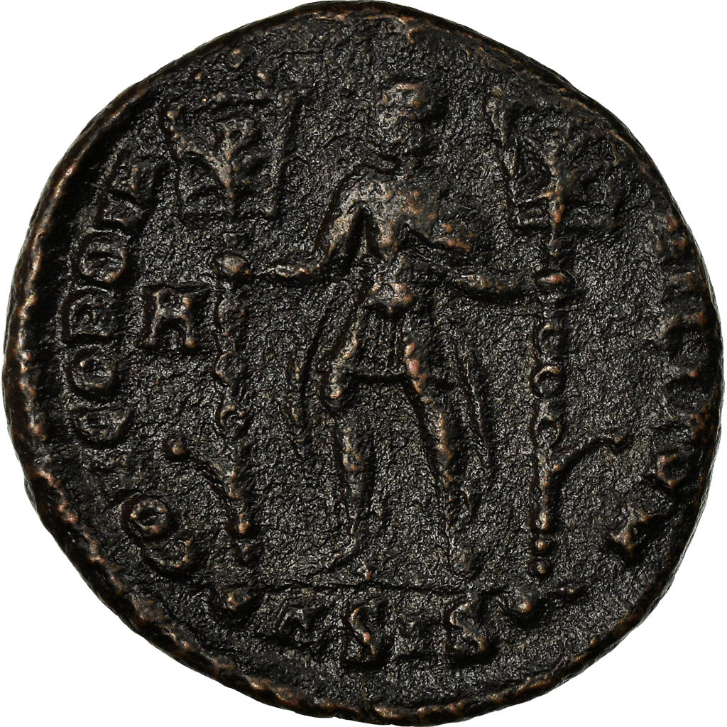 Coin, Vetranio, Maiorina, 350, Siscia, EF(40-45), Copper, RIC:284