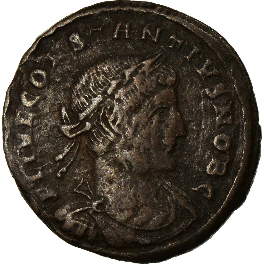 Munten, Constance II, Nummus, Siscia, FR+, Koper
