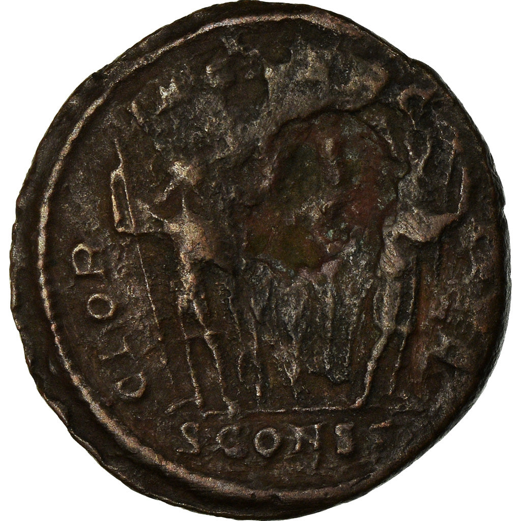 Munten, Constance II, Nummus, Siscia, FR+, Koper