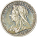 Moneta, Wielka Brytania, Victoria, 3 Pence, 1900, VF(30-35), Srebro, KM:777