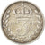 Moneda, Gran Bretaña, Victoria, 3 Pence, 1900, BC+, Plata, KM:777