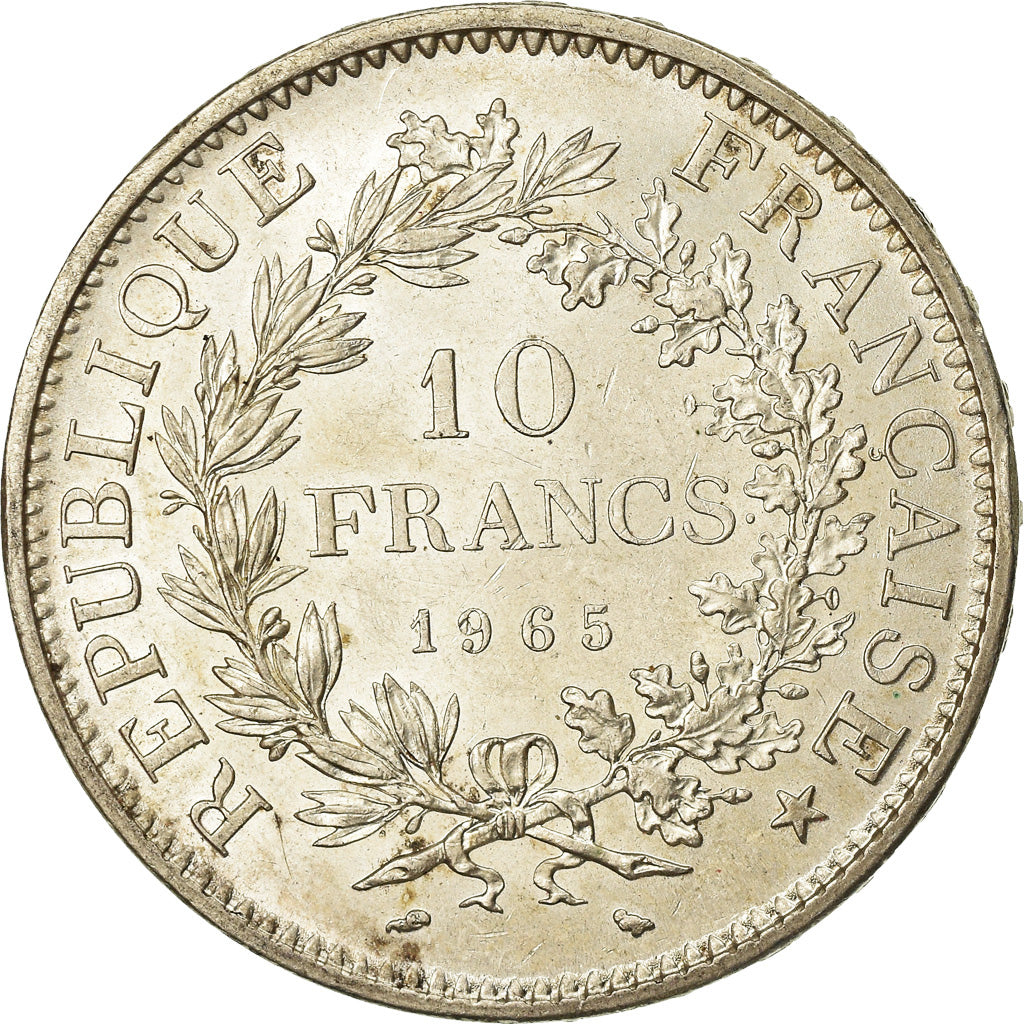 Coin, France, Hercule, 10 Francs, 1965, Paris, AU(55-58), Silver, KM:932