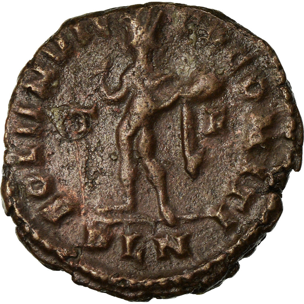 Moneta, Constantine I, Nummus, 316-317, London, BB+, Rame, RIC:92