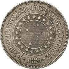 Brasile, 200 Reis, 1889, BB, Rame-nichel, KM:493