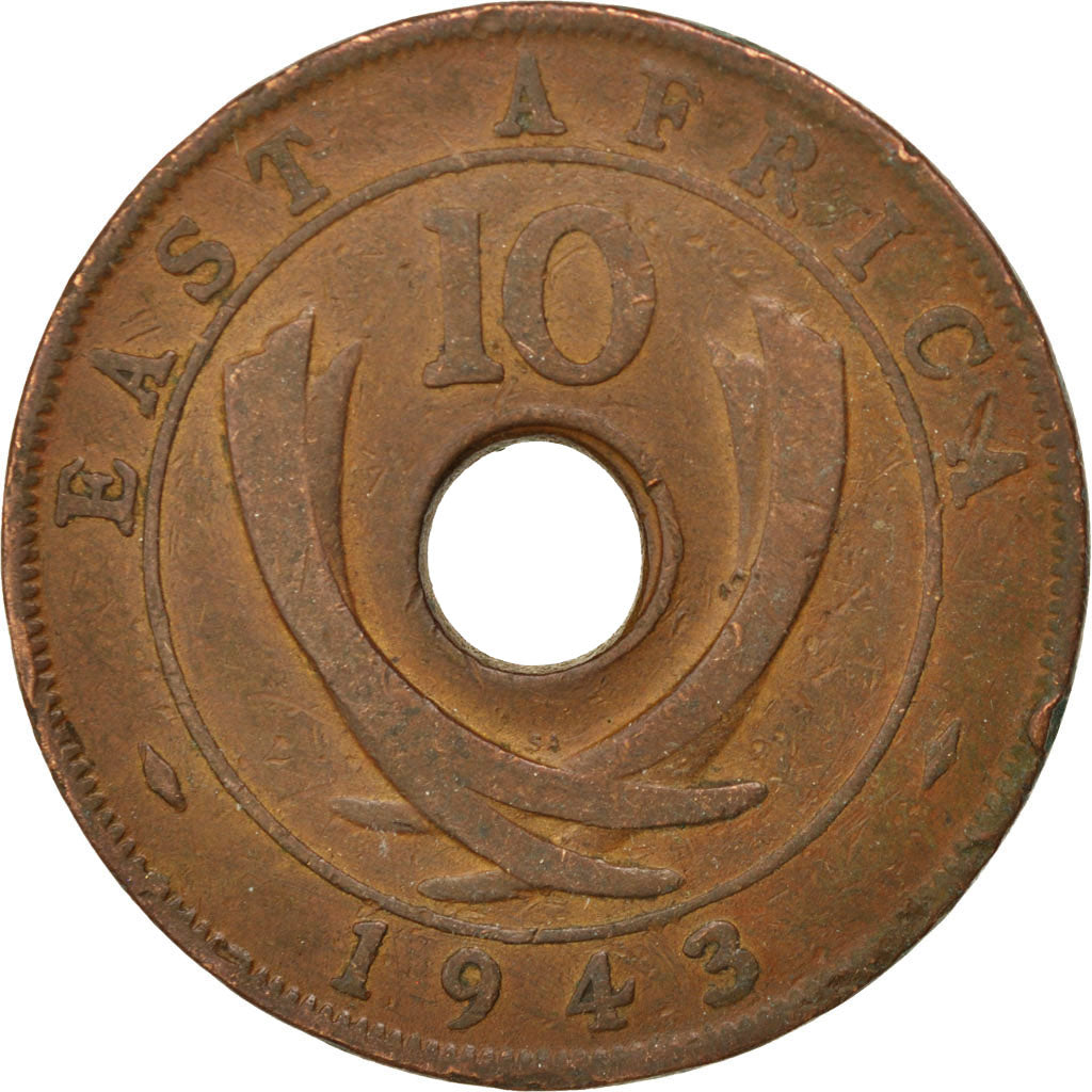 Afrique Britannique de l'Est, 10 Cents 1943, KM 26.2
