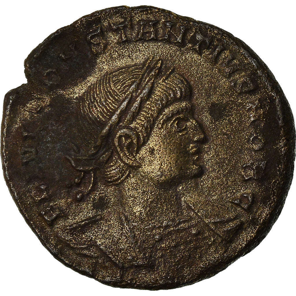 Moneta, Constance II, Nummus, Trier, BB+, Rame