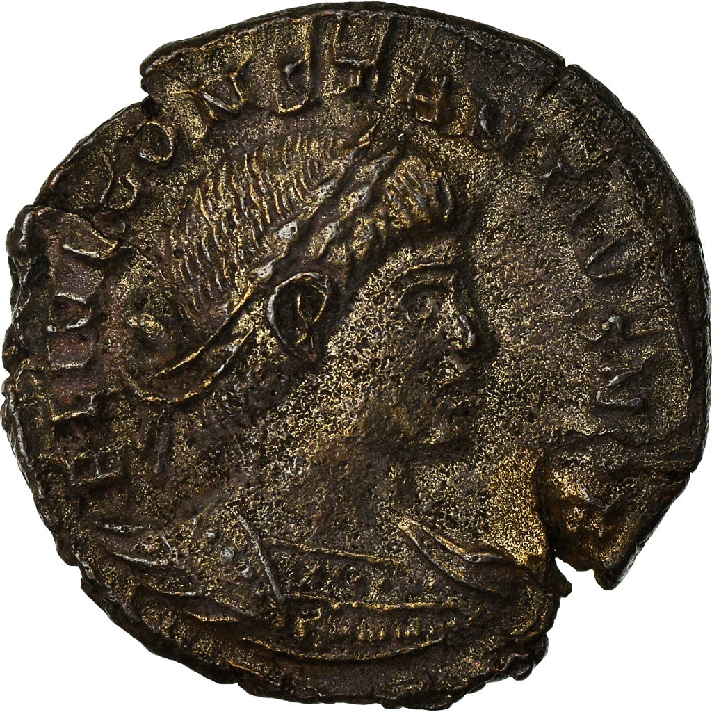 Coin, Constance II, Nummus, Trier, AU(55-58), Copper