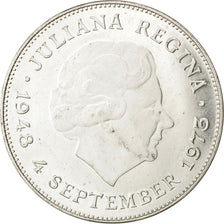 Coin, Netherlands, Juliana, 10 Gulden, 1973, AU(55-58), Silver, KM:196