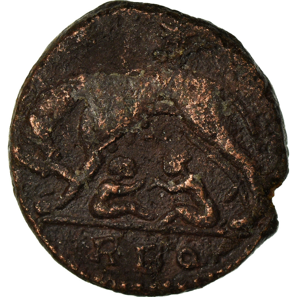 Moneda, Roma, City Commemoratives, Nummus, 330-333, Roma, BC+, Cobre