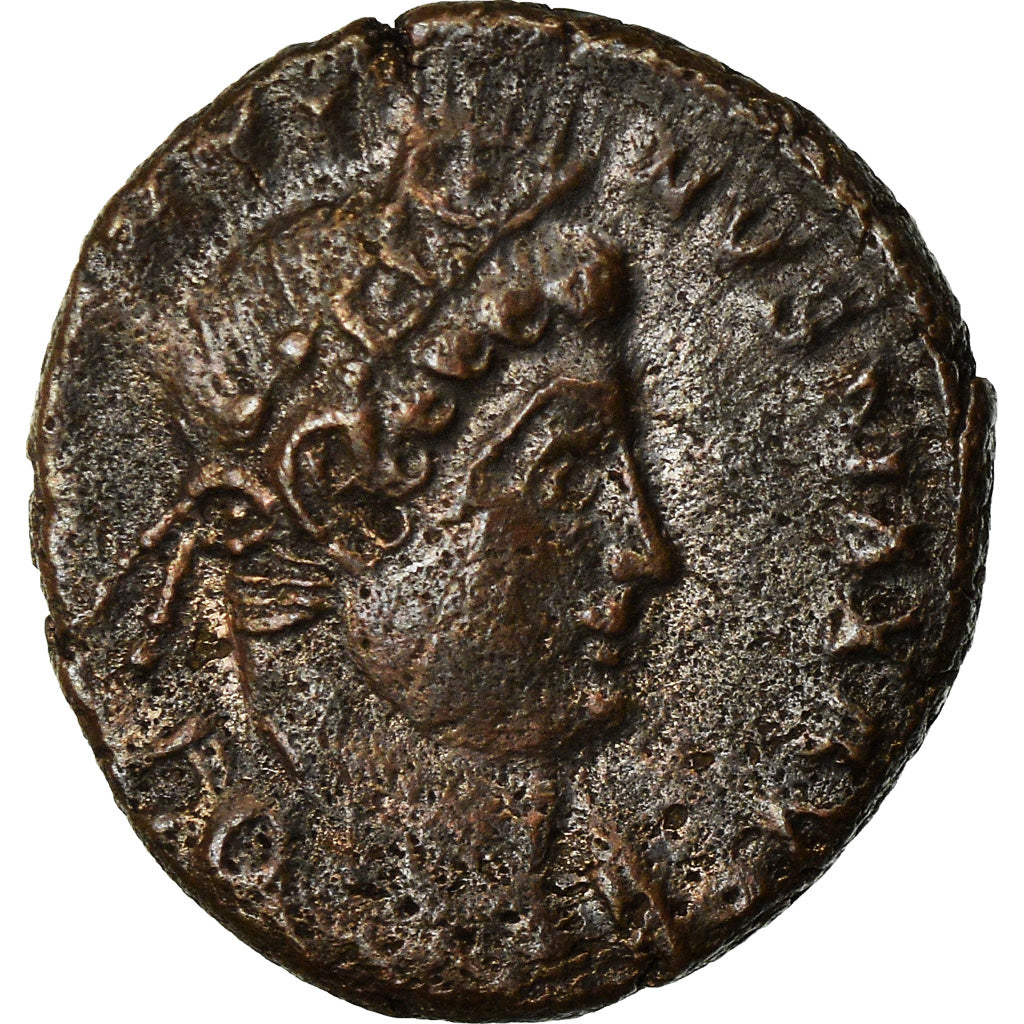 Moneda, Constantine I, Nummus, Lyon, MBC, Cobre