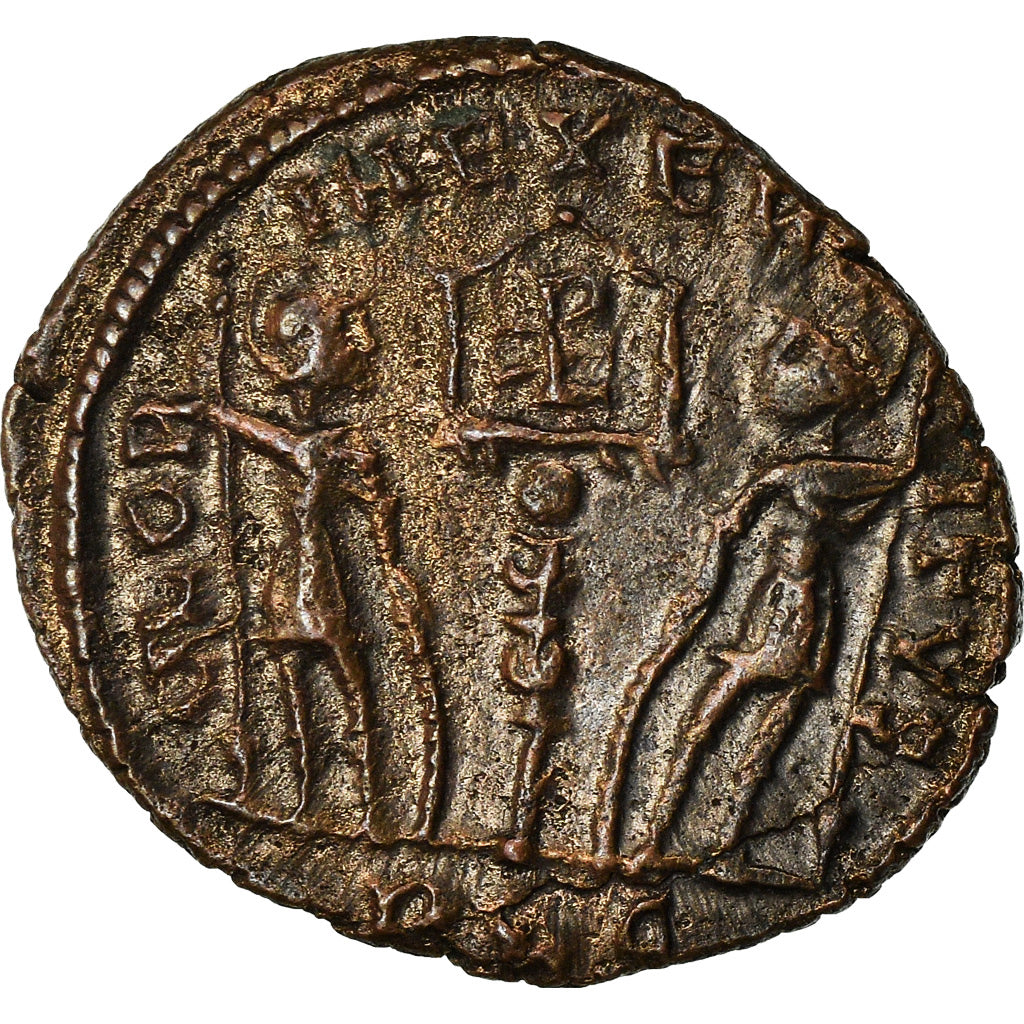 Moneda, Constantine I, Nummus, Lyon, MBC+, Cobre
