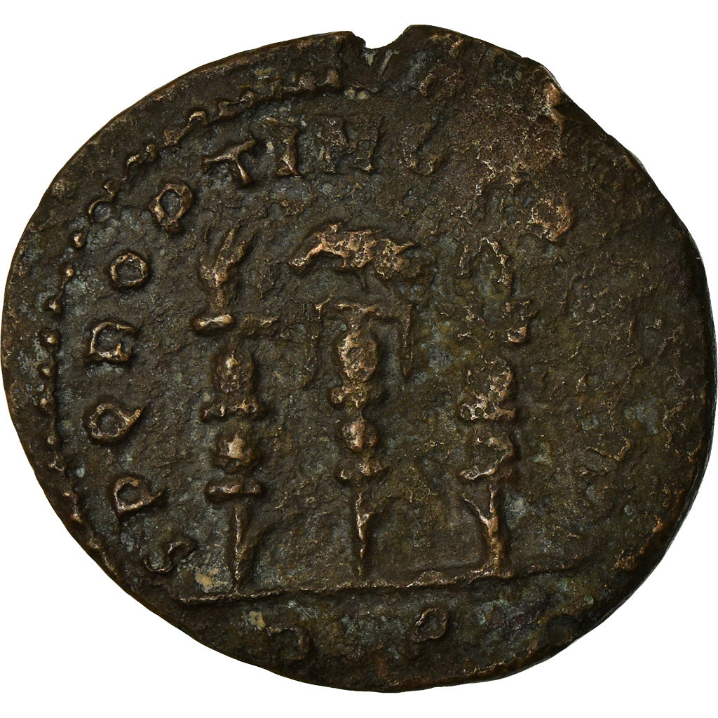 Moneta, Constantine I, Nummus, 312-313, Roma, MB, Rame