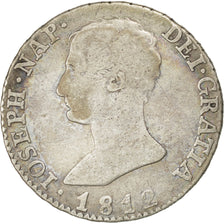 Spain, 4 Réales, 1812, KM #540.1, VF(20-25), Silver, 5.76
