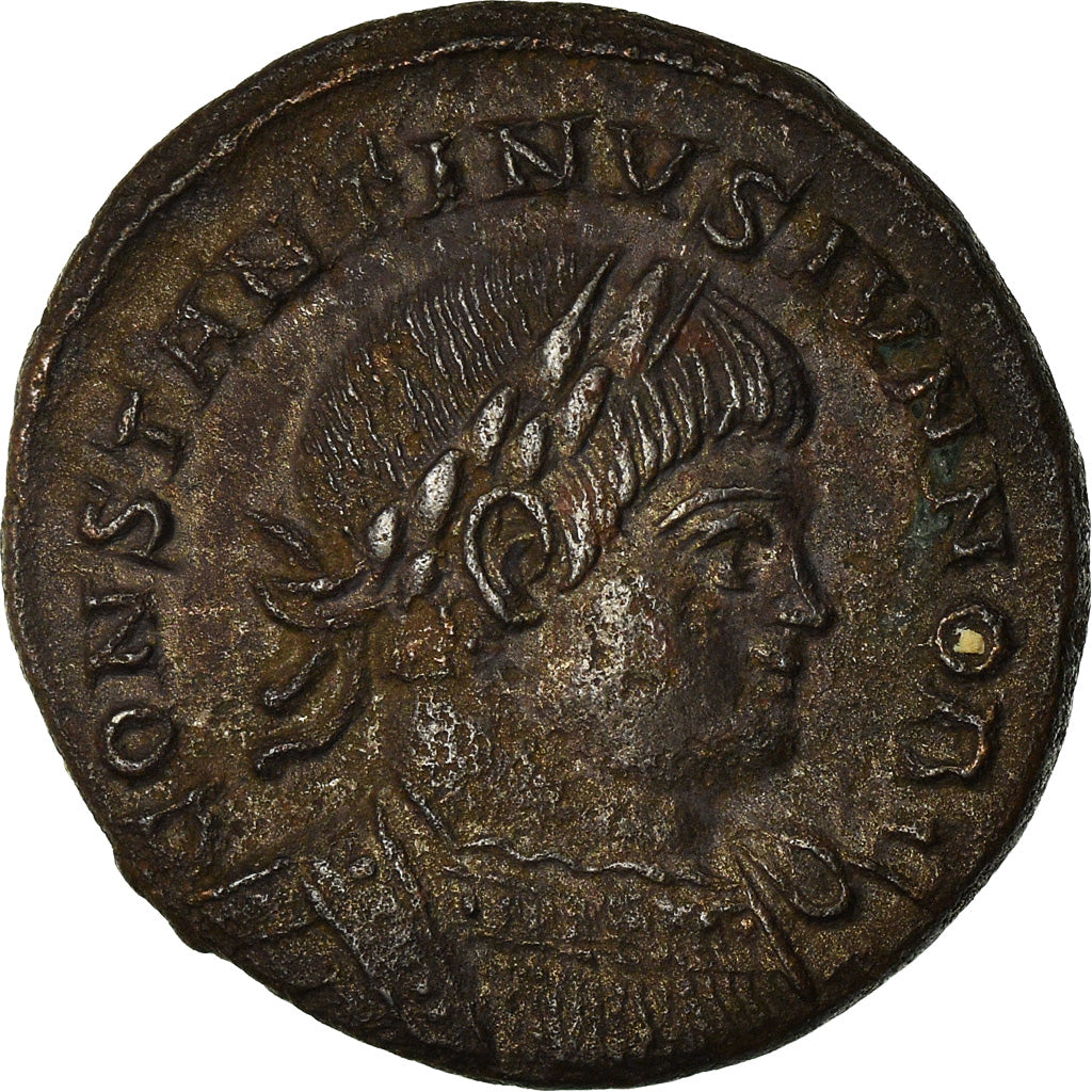 Coin, Constantine II, Nummus, Trier, AU(55-58), Copper