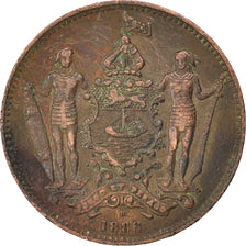 BRITISH NORTH BORNEO, Cent, 1886, Heaton, KM #2, VF(20-25), Bronze, 29.6, 8.94