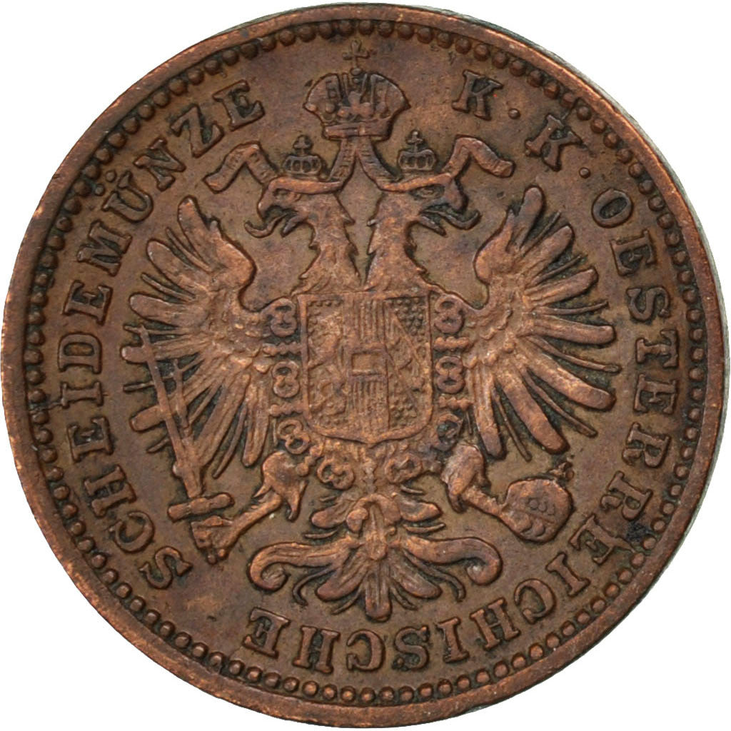 Moneta, Austria, Franz Joseph I, Kreuzer, 1885, BB, Rame, KM:2187