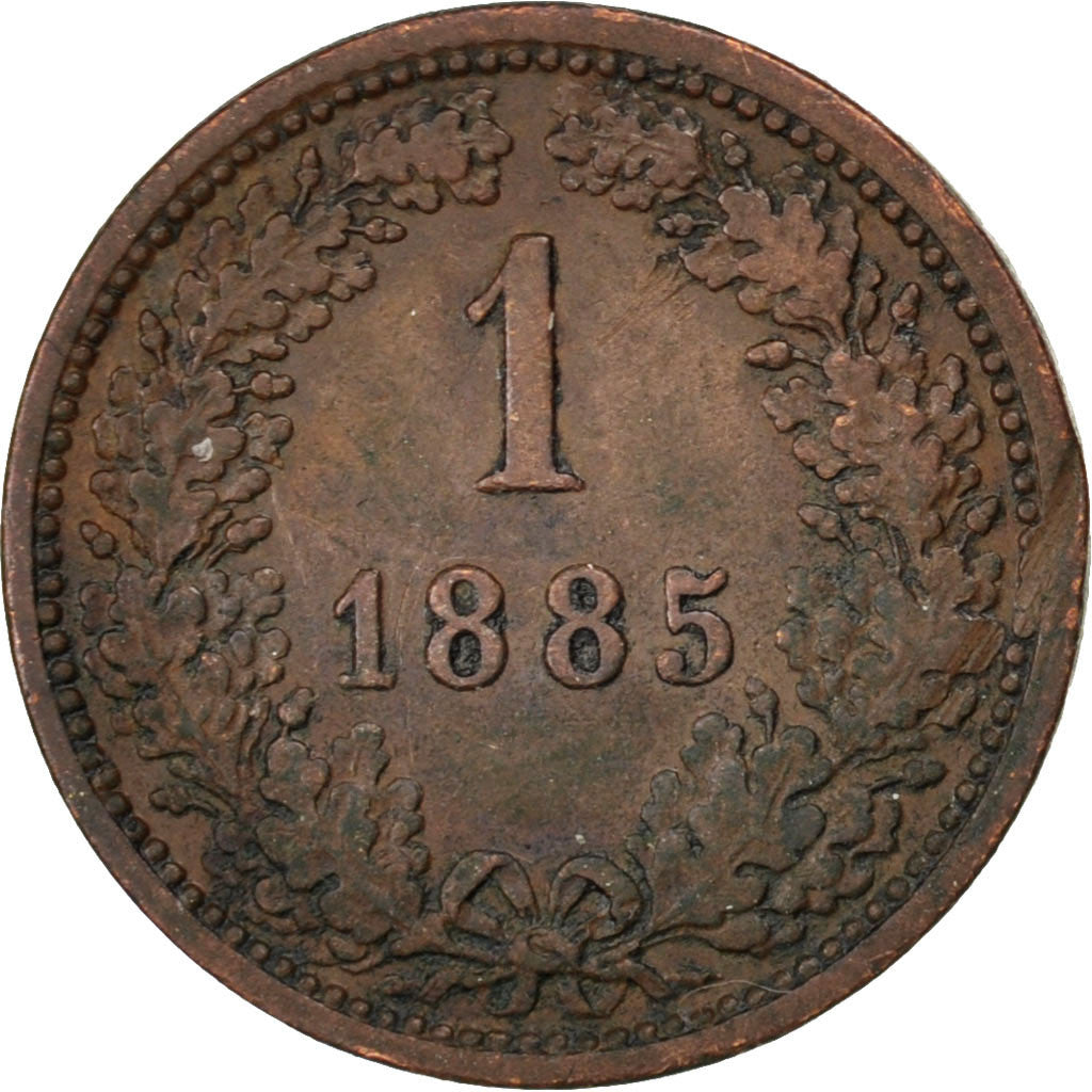 Moneta, Austria, Franz Joseph I, Kreuzer, 1885, BB, Rame, KM:2187